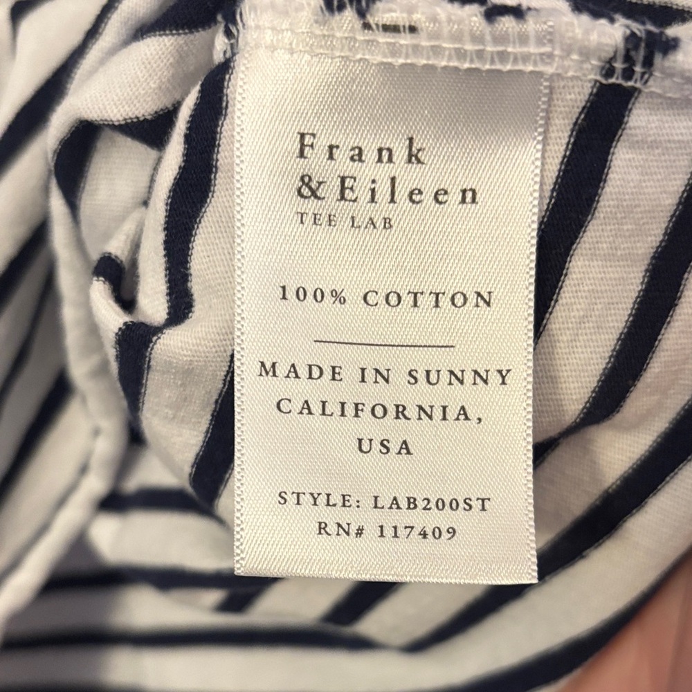 Frank & Eileen Josephine Navy French Stripe Heritage Jersey 100% Cotton - Picture 4 of 9